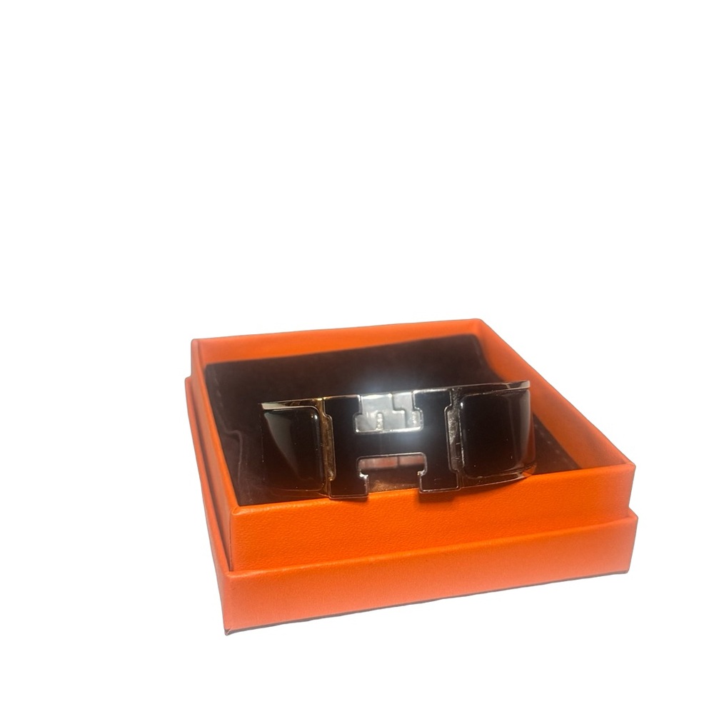 Hermès Clic Clac H Bracelet – Black Enamel PM (Wide) - Picture 8 of 8